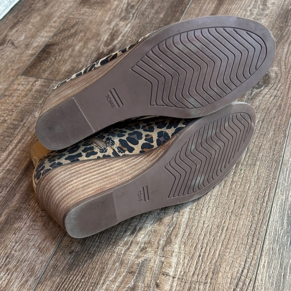 Toms Sadie Classic Leopard Printed Suede Ankle Booties Women’s size 7 - Picture 12 of 14